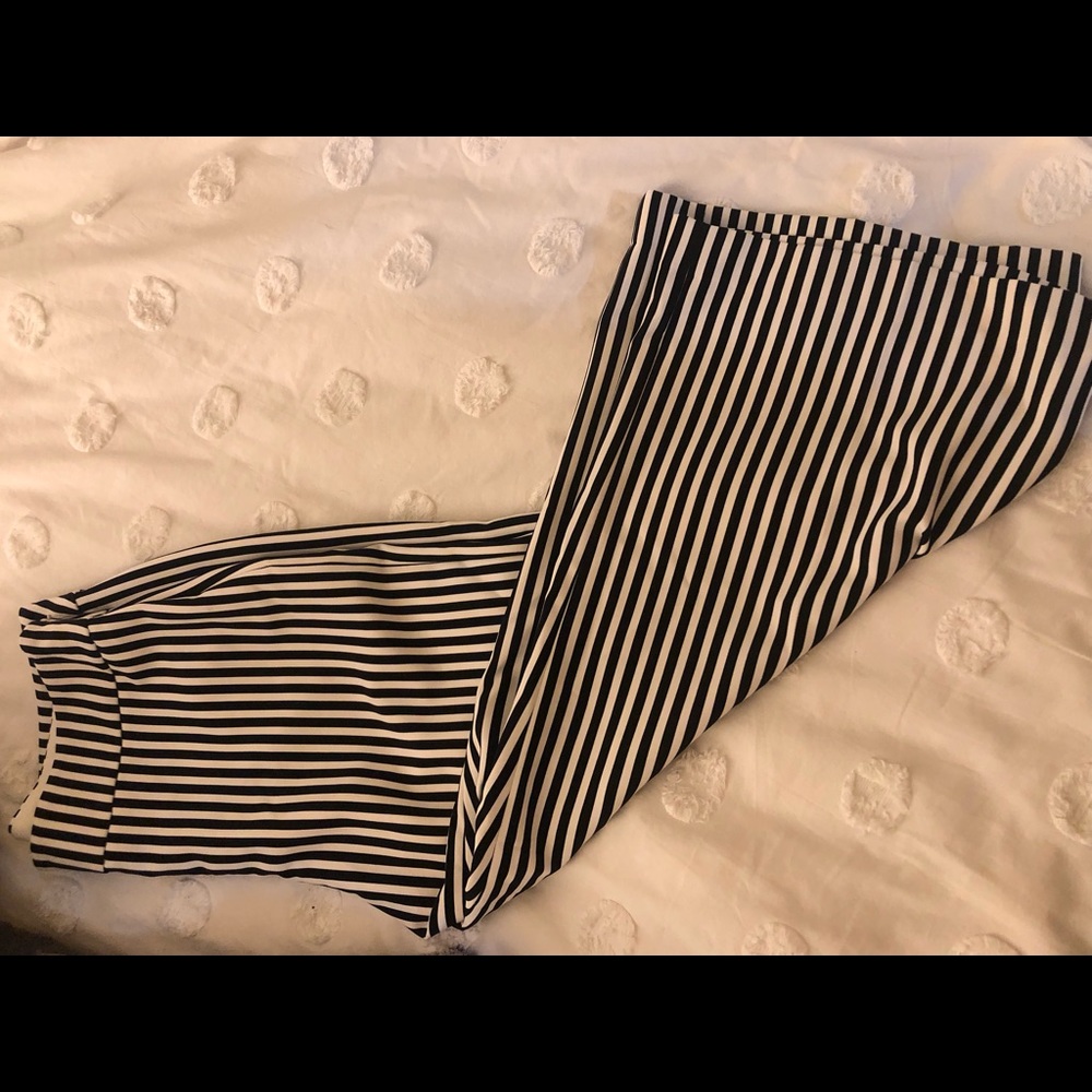 Express Wide Leg Striped Pants